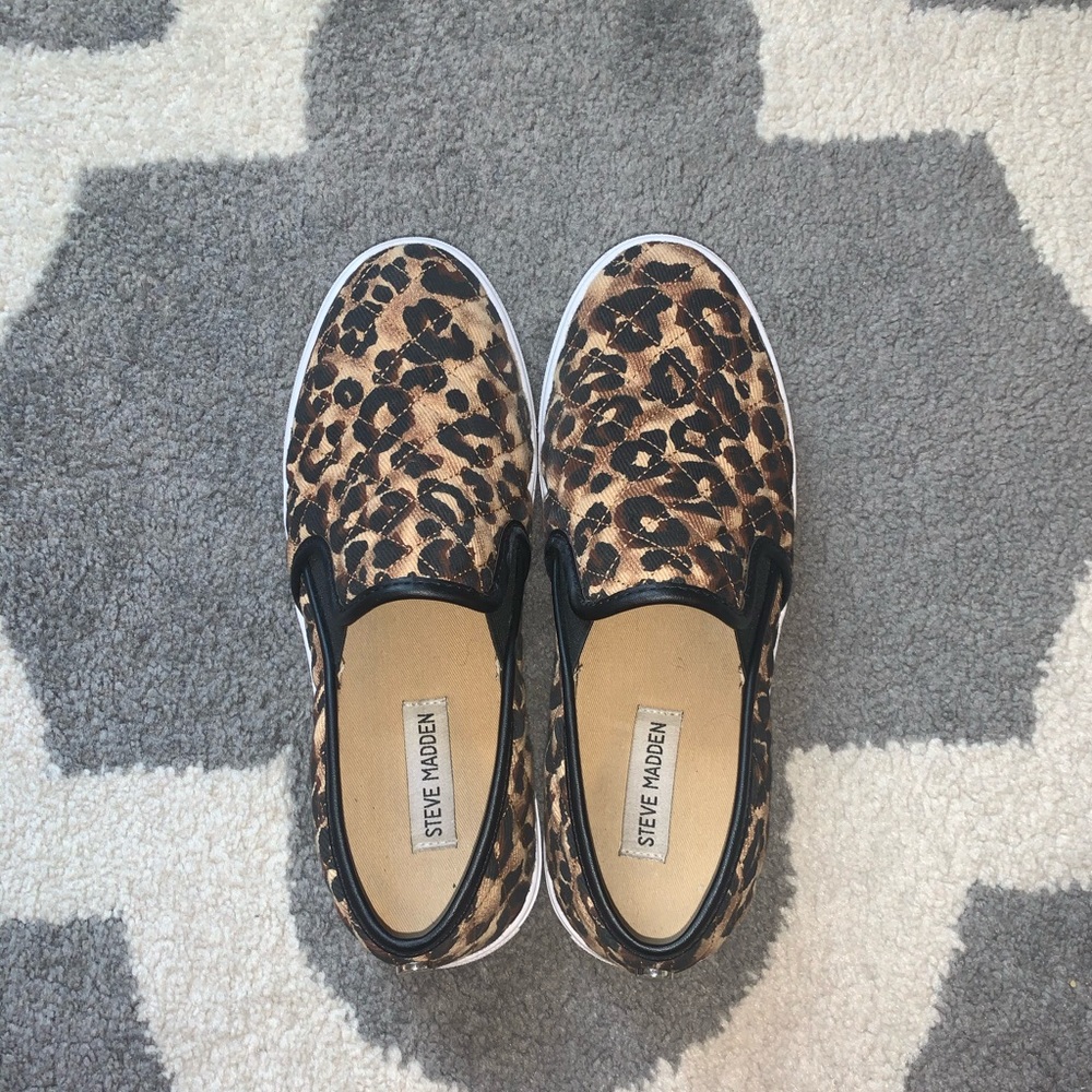 Steve Madden Cheetah Slip Ons